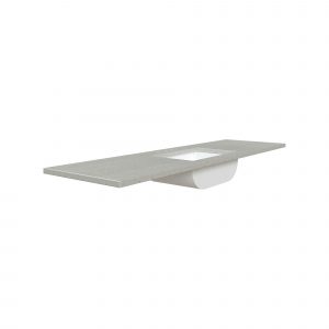 61"W x 22"D Silver stream Cultured Marble VT RECUM - Image 2