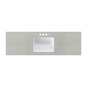 61"W x 22"D Silver stream Cultured Marble VT RECUM - Image 3