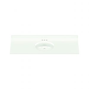 61"WX19"D WHITE OVAL VTOP SB - Image 3