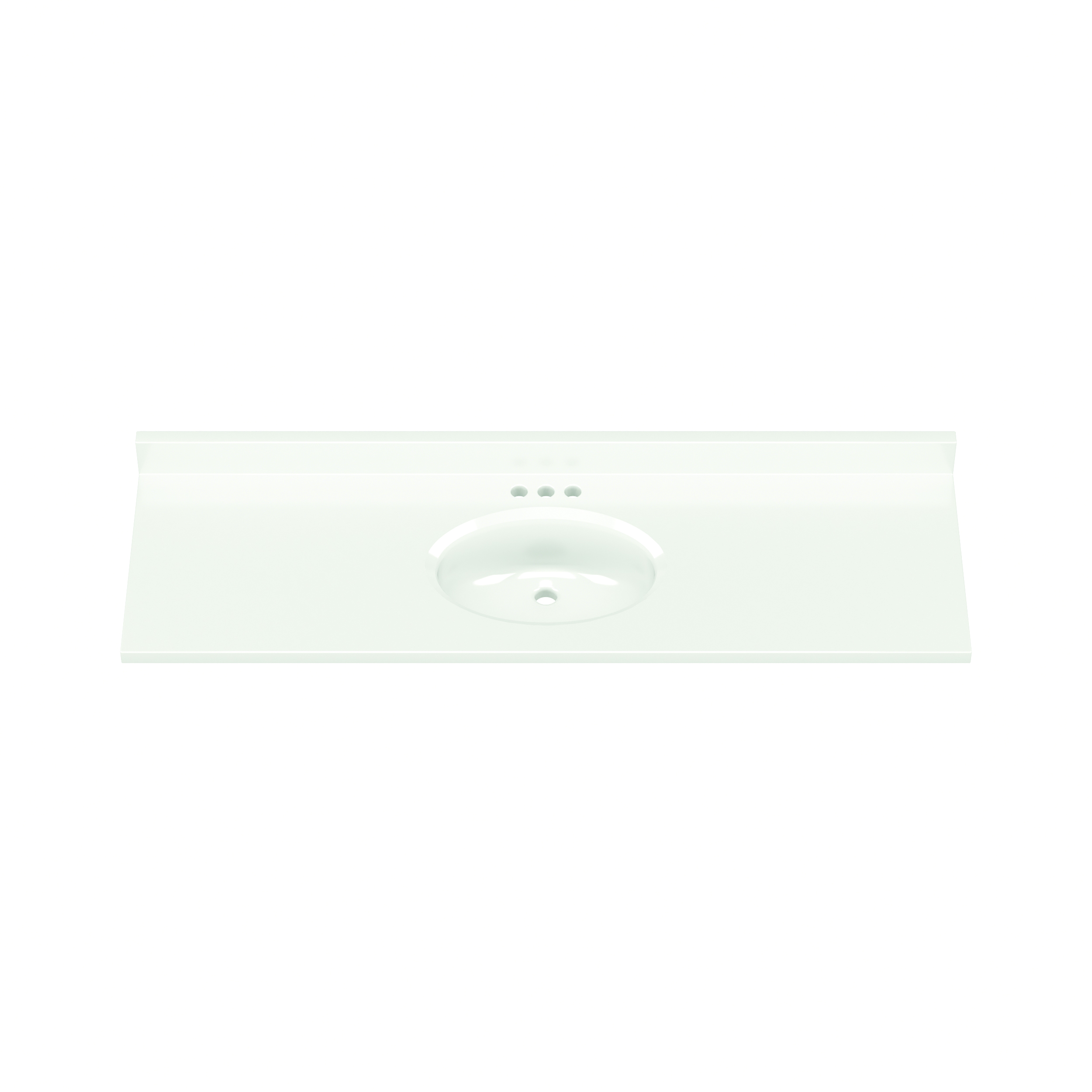 61"WX19"D WHITE OVAL VTOP SB - Image 3