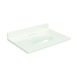 31"WX22"D WHITE OVAL VTOP - Image 2