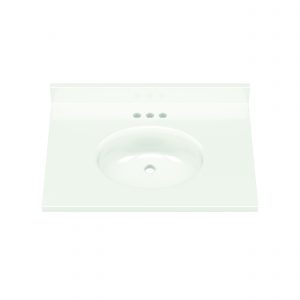 31"WX22"D WHITE OVAL VTOP - Image 3
