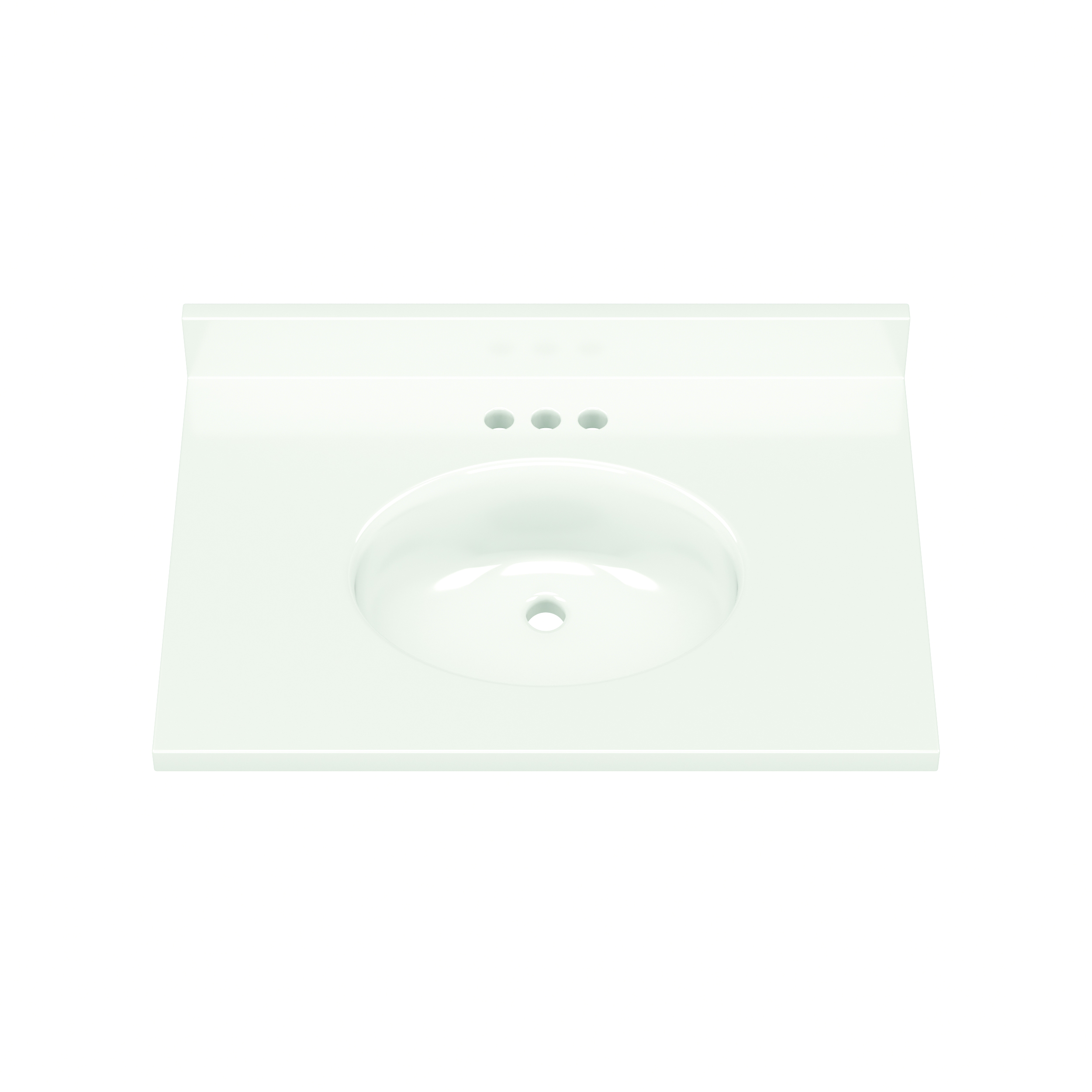 31"WX22"D WHITE OVAL VTOP - Image 3