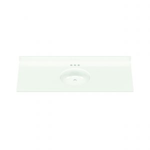 61"WX22"D WHITE OVAL VTOP SB - Image 3