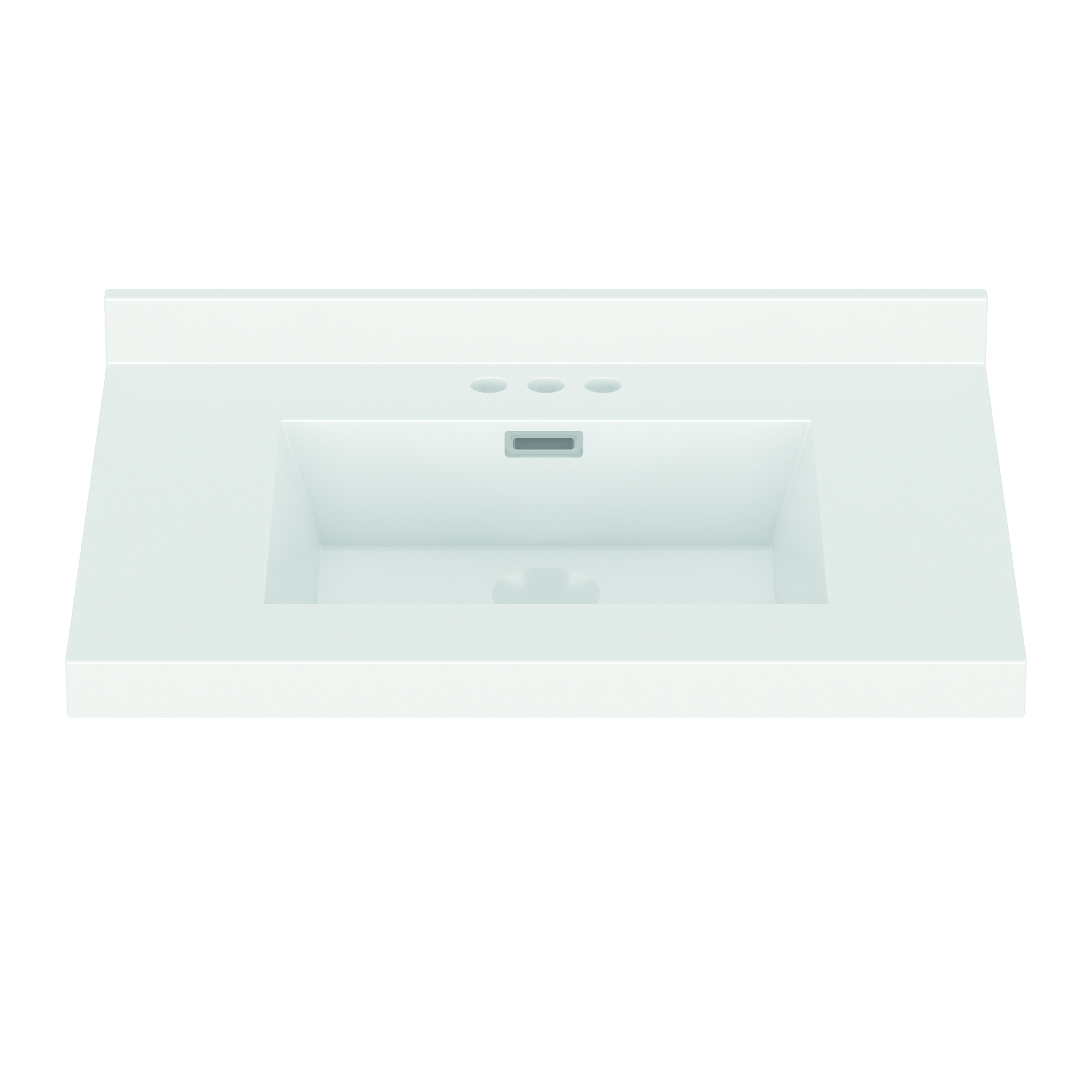 31"Wx22"D WHITE RECT VTOP