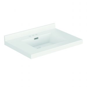 31"Wx22"D WHITE RECT VTOP - Image 2