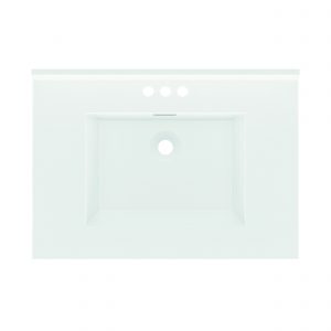 31"Wx22"D WHITE RECT VTOP - Image 3